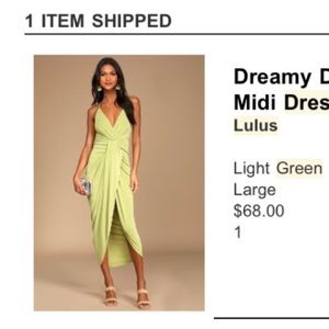 Green midi dress - brand new with tags!